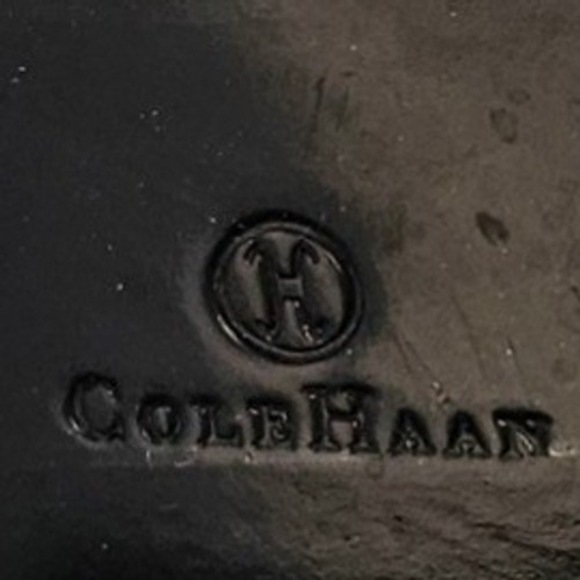 Cole Haan Womens Brown Suede Metallic Bronze Moto Boots Vibram Sole 9B 018064 - Picture 9 of 9